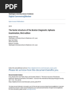 The Factor Structure of The Boston Diagnostic Aphasia Examination