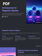 Introduction To Magnetic Dipoles