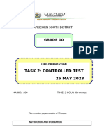 Grade 10 Life Orientation Question Bank