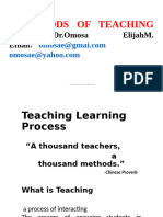 Edci 321 Methods of Teaching