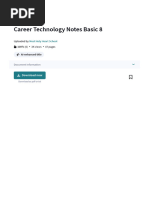 Career Technology Notes Basic 8 - PDF