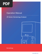 【Zybio】Z5 Series Hematology Analyzer Operation Manual V3.2 - 20180905