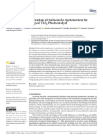 Photocatalytic Inactivation of Salmonella Typhimur