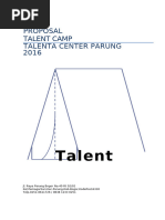 Proposal Talent Camp 21-22 Des 2016