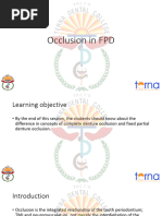 Occlusion in FPD