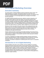 AI in Digital Marketing Overview