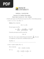 Study Guide 2 - Solution 14.3-15.6