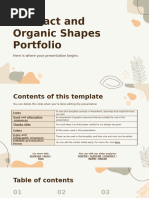 Abstract and Organic Shapes Portfolio by Slidesgo