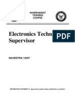 US Navy Course NAVEDTRA 14347 - Electronics Technician Supervisor