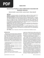 Glenoid Fossa Position in Class II Malocclusion Associated With Mandibular Retrusion