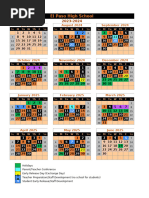 Orange Black Calendar 2024-2025 2