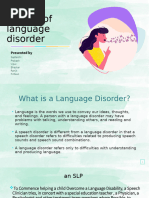 Group-5 - Causes of Language Disorder