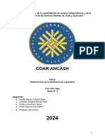 Informe de Física - Determinación de La Aceleración de La Gravedad