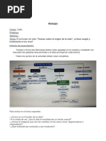 Trabajo N° 1 Teorias Sobre El Origen de La Vida