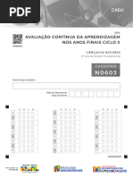 Avaliação Contínua Da Aprendizagem Nos Anos Finais Ciclo Ii: Caderno