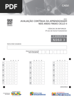 Avaliação Contínua Da Aprendizagem Nos Anos Finais Ciclo Ii