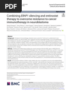 Combining Silencing and Entinostat Therapy To Overcome Resistance To Cancer Immunotherapy in Neuroblastoma