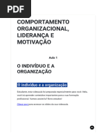 Comportamento Organizacional, Liderança e Motivação