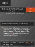 The Innovation Value Chain Fall 22