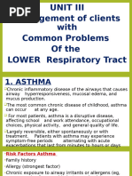 CN 112B - Unit III - Lower Respiratory Tract Disorders