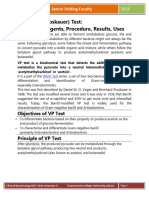 Voges-Proskauer Test Clinical Bacteriology MLT 3102