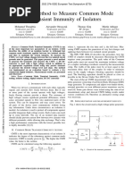 Novel Method To Measure Common Mode Transient Immunity of Isolators