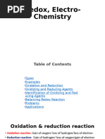 Redox and Electro-Chemistry