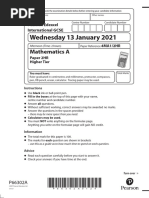 03a-IGCSE-Maths-4MA2-2H - (R) January-2021 QP