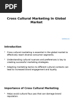 Cross Cultural Marketing in Global Market