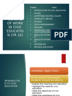 First Term Scheme of Work and Week 1 Yr 10