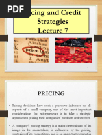 Lecture 7 - Pricing and Credit Strategies