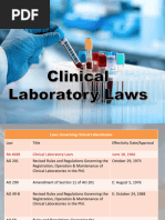 Clinical Laboratory Laws