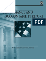 U.S. DOJ Performance and Accountability Report FY 2011