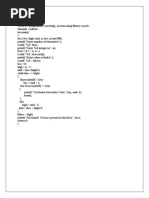 Data Structures With C Record