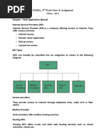 Chapter: - Web Application (Basics) : IT (402) - 5 Week Notes & Assignment Class: - 10 C