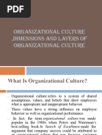 Dimensions and Layers of Organizational Culture, Social