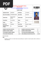 SCERT Score Card