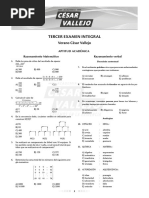 Tercer Examen Integral: Verano César Vallejo