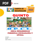 Carpeta de Recuperaciòn DPCC - 5to Sec