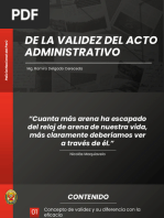 Validez Del Acto Administrativo