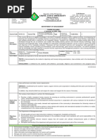 BSHM 161 Operations Management in Tourism and Hospitality