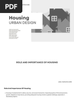 Housing: Urban Design