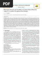 Phenotypic Diversity and Variability of