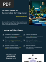 Module 3A Social Aspect of Sustainable Development SDGs 1 4