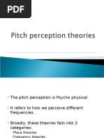 Pitch Perception Theories