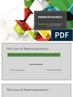 Chapter 1. First Law of Thermodynamics Enthalpy