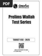 PW Only IAS Prelims 2025 Test 1 With Solution