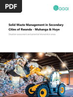 Solid Waste Management in Secondary Cities in Rwanda-Huye and Muhanga