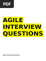 Agile Interview Questions