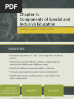 Components of Special and Inclusive Education